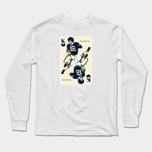 Seattle Seahawks King of Hearts Long Sleeve T-Shirt